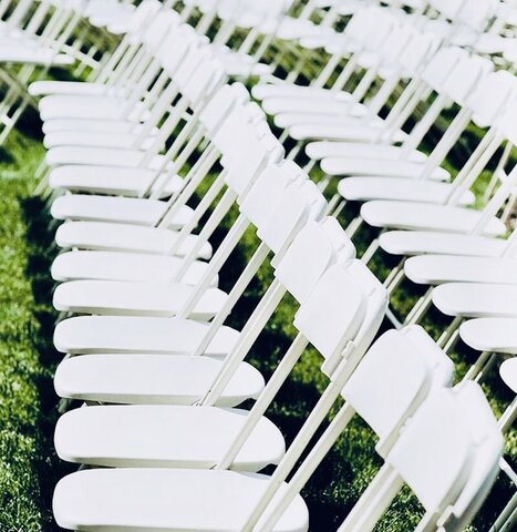 Folding Chair, White