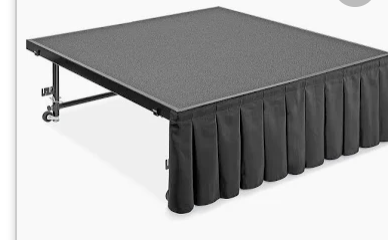 16' of stage skirting