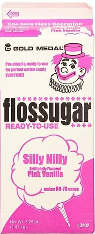 Silly Nilly flossugar and 100 cones