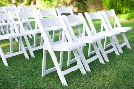 Folding Garden Chair, White