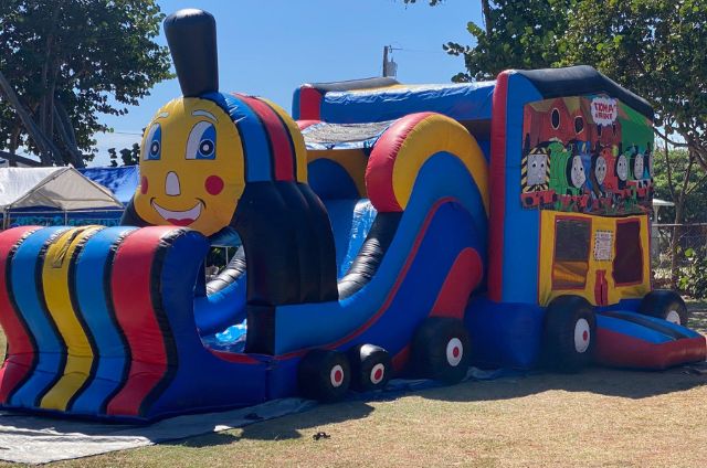 Train Bounce House With Slide Rental