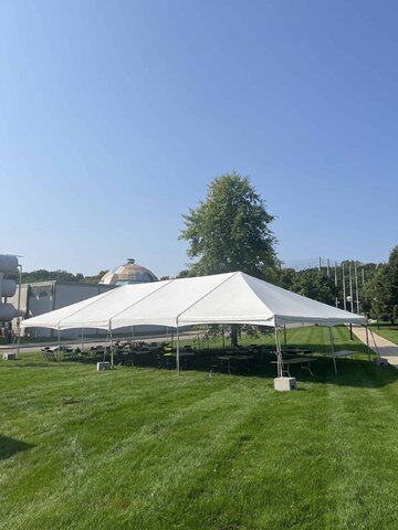 Track Tent White- Hip Style- 30X75