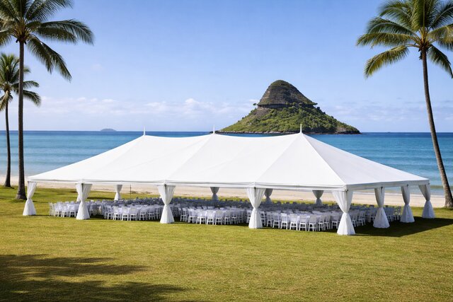Track Tent White- Hip Style- 40X60