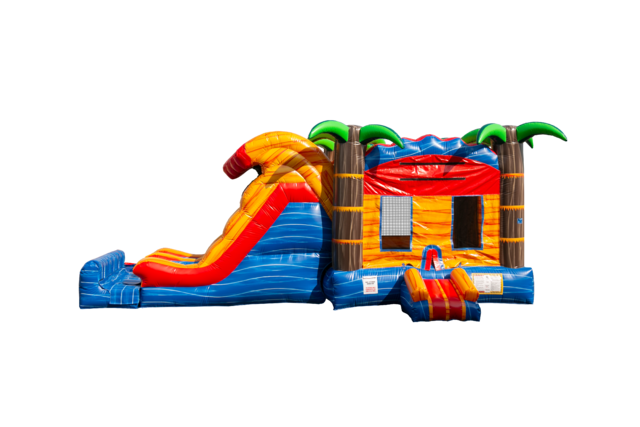 4n1 Tropical Inferno Bounce House With Slide Combo | Alaka'i