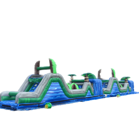 Blue Crush Obstacle Course (Double- 80' Long) (DRY)