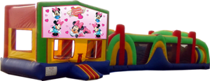 Minnie Mouse- 53' Obstacle Bouncer Combo