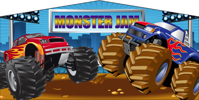 Monster Trucks- 4n1 Curvy Slide Combo