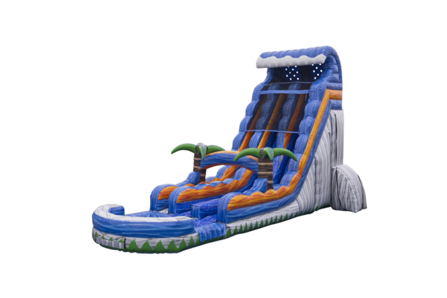 24ft Mt Haleakala Rush Water Slide (Double Lane)