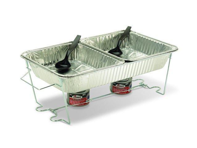 Chafing Wire Rack with 2 Sterno Warmers