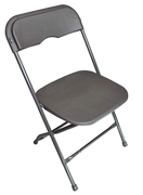 Chair- Charcoal Plastic Aluminum Framing