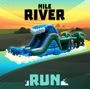 Nile River Run Obstacle Course/ Slide (DRY)-- BRAND NEW ARRIVAL FOR 2023!!