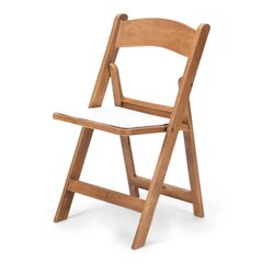 Chair- Natural Wood Resin Folding (Padded)