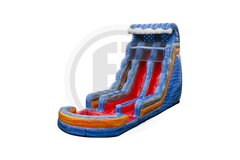 22ft Tropical Fireblast Tsunami Water Slide (Double Lane) (S-14)