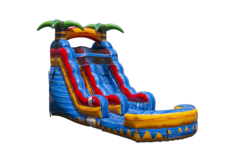 15ft Tropical Inferno Waterslide (Single Lane)--BRAND NEW ARRIVAL 2023!!