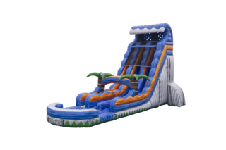 24ft Mt Haleakala Rush Water Slide (Double Lane)