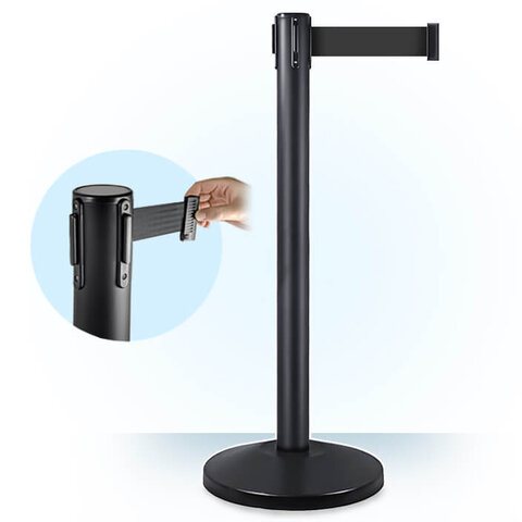 Stanchion with Black Belt