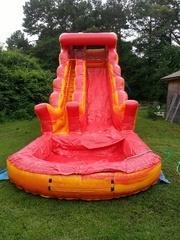 18' Fire and Marble Dry Slide (L-13) + cushion