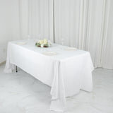 White Banquet Table Linens