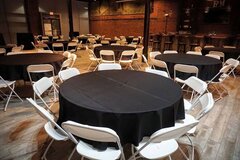 Black Round Table Linens