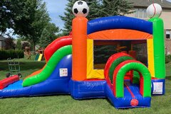 Sports with Dual Slides Combo Bounce House