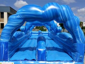 35ft Blue Dual Lane Slip and Slide - Wet