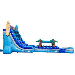 22ft Good Vibes Dual Lane Slide with Slip and Slide  - Wet