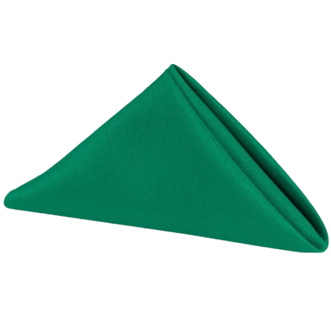Emerald Green Satin Napkins