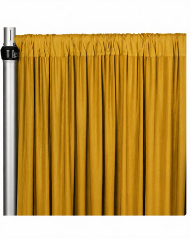 Velvet Backdrop Curtain - Mustard Gold 