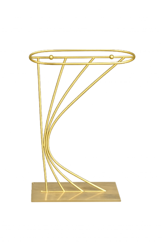 Gold C shaped Centerpiece Stand