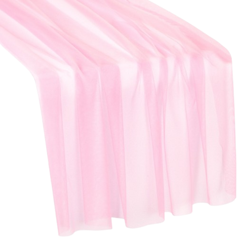 Light Pink Sheer Table Runner
