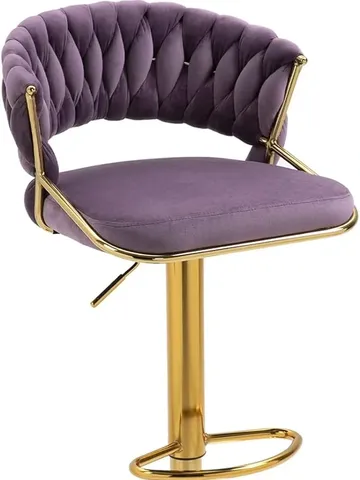 Modern Lux Purple Bar Stool