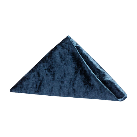 Velvet 20in x 20in Linen Napkin - Navy Blue