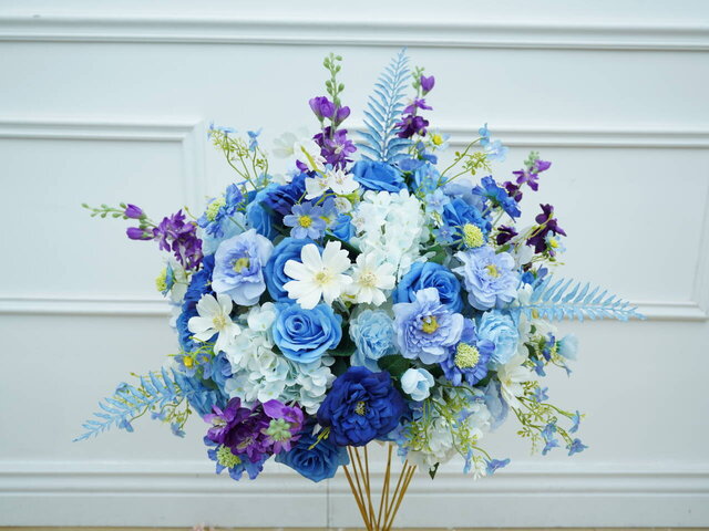 Blue and White Floral Ball