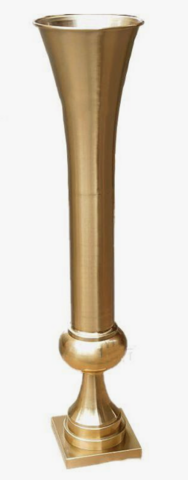 Large gold trumpet centerpiece