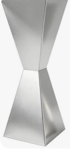 Luxury mirrored flower stand