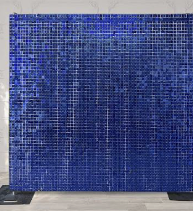 8x8 Blue Shimmer Wall