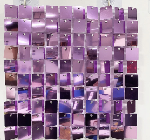8x8 Light Purple Shimmer Wall