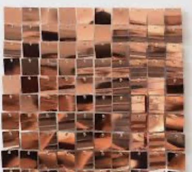 8x8 Rose Gold  Shimmer Wall
