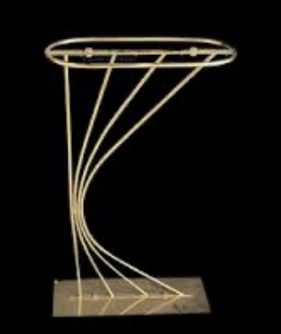Gold C shaped Centerpiece Stand
