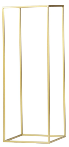 Gold rectangular stand (med)