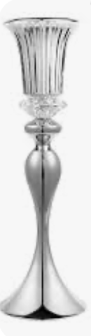 Silver trumpet vase