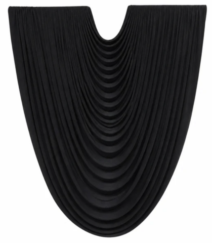 Small Premade Baroque Draping - Black