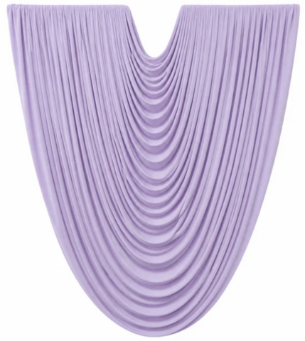 Medium Premade Baroque Draping - Lilac