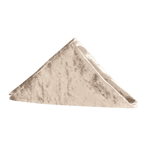 Velvet 20in x 20in Linen Napkin - Beige