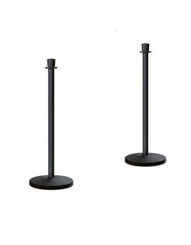 Plastic Black Stanchion post