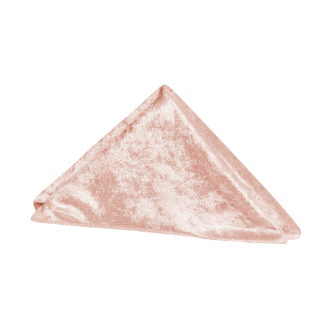 Velvet 20in x 20in Linen Napkin - Blush/Rose Gold