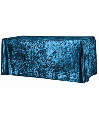 Velvet 90in x 156in Rectangular Tablecloth - Dark Teal