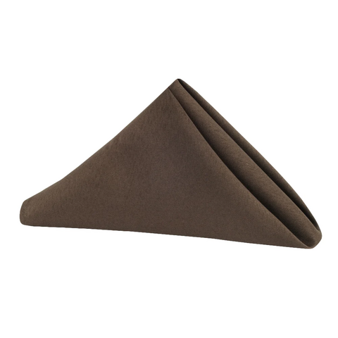 Premium Polyester Napkin 20in x 20in - Chocolate Brown