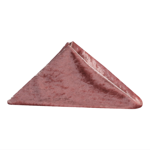 Velvet 20in x 20in Linen Napkin - Dark Dusty Rose/Mauve