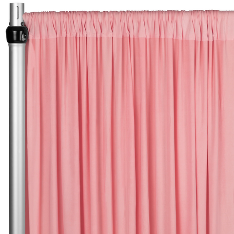 Spandex 4-way Stretch Drape Curtain 12ft H x 60in W - Dusty Rose/Mauve